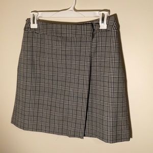 target plaid wrap over skirt with pockets